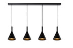 GIPSY - Hanglamp - 4xE27 - Zwart