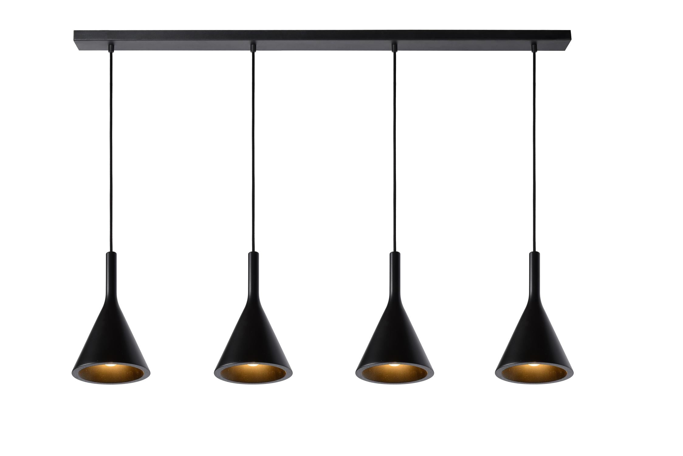 GIPSY - Hanglamp - 4xE27 - Zwart