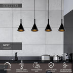 GIPSY - Hanglamp - 4xE27 - Zwart