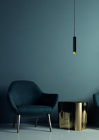 FLORIS - Hanglamp - Ø 5,9 cm - 1xGU10 - Zwart