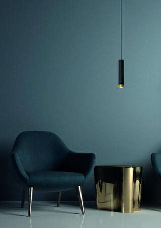 FLORIS - Hanglamp - Ø 5,9 cm - 1xGU10 - Zwart