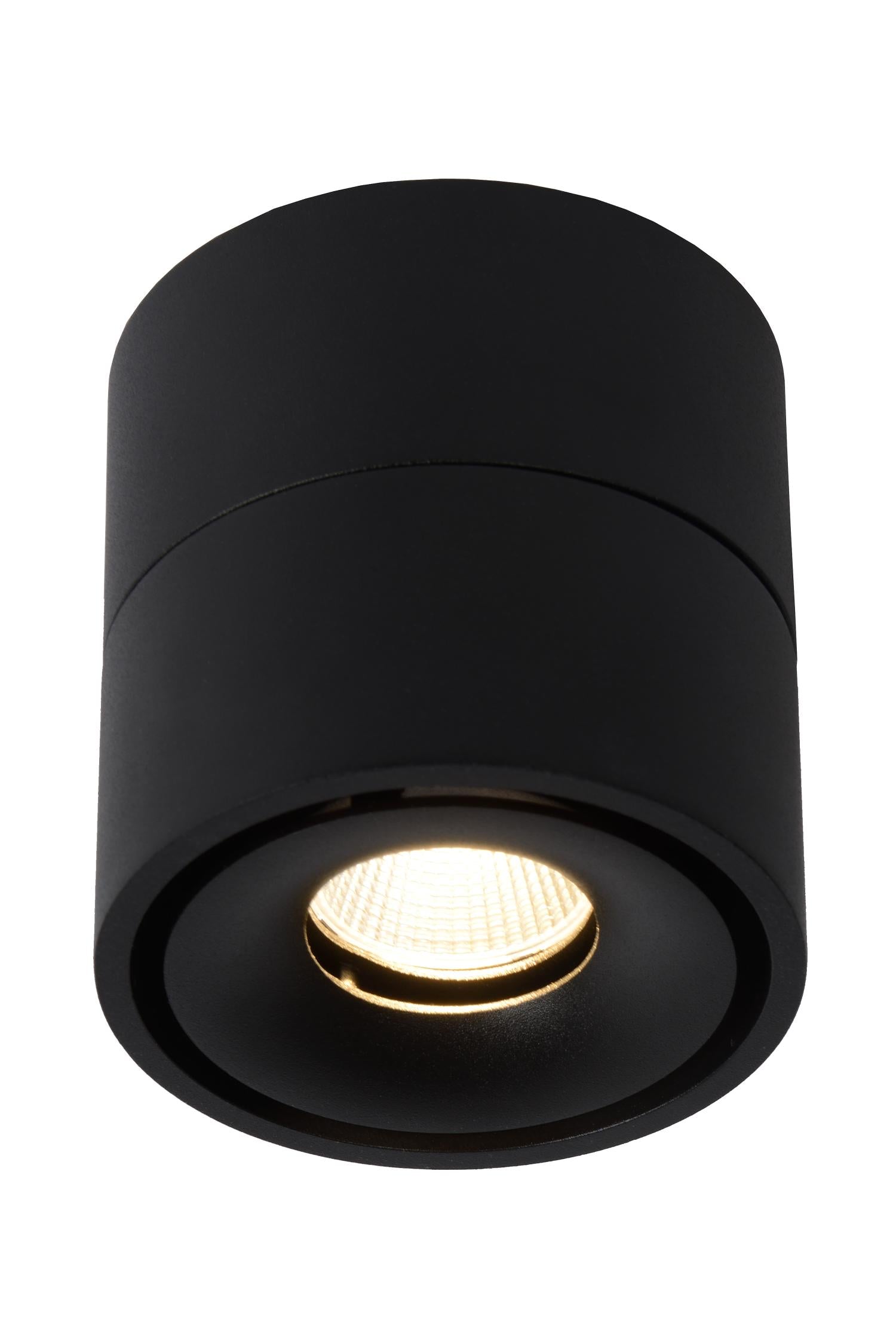 YUMIKO - Plafondspot - Ø 7,8 cm - LED Dimb. - 1x10W 2700K - Zwart