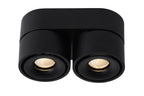 YUMIKO - Plafondspot - LED Dimb. - 2x10W 2700K - Zwart