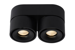 YUMIKO - Plafondspot - LED Dimb. - 2x10W 2700K - Zwart