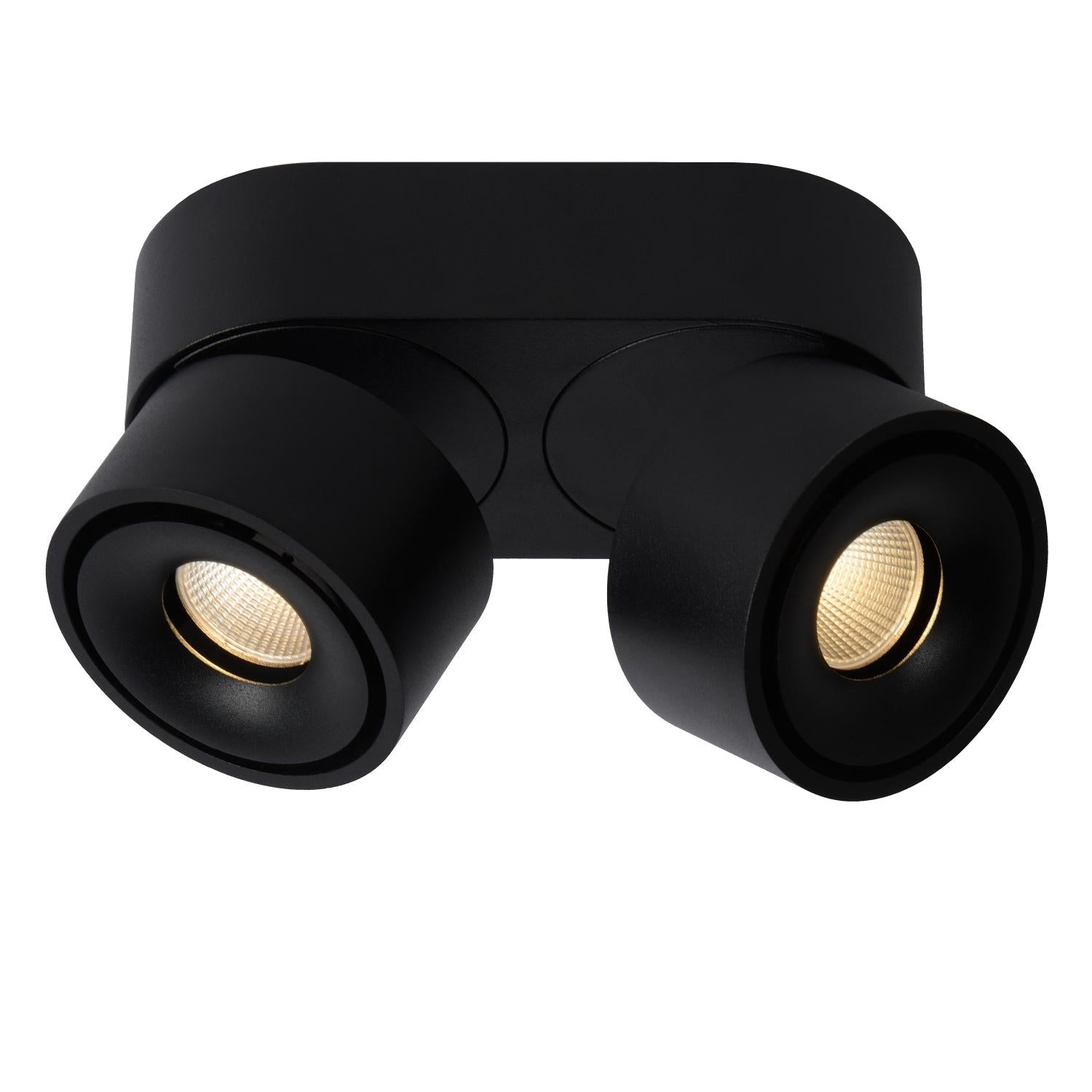 YUMIKO - Plafondspot - LED Dimb. - 2x10W 2700K - Zwart