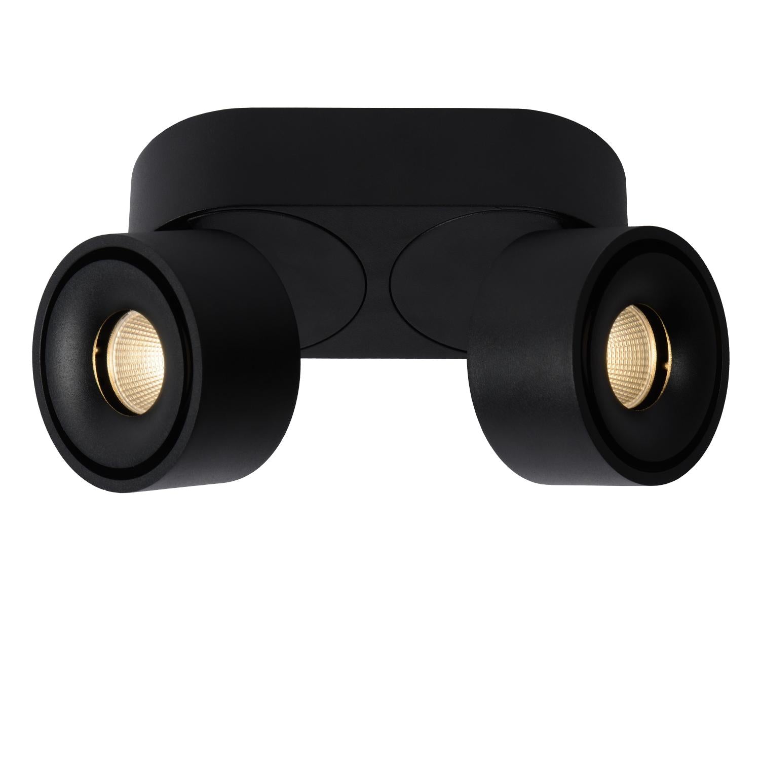 YUMIKO - Plafondspot - LED Dimb. - 2x10W 2700K - Zwart