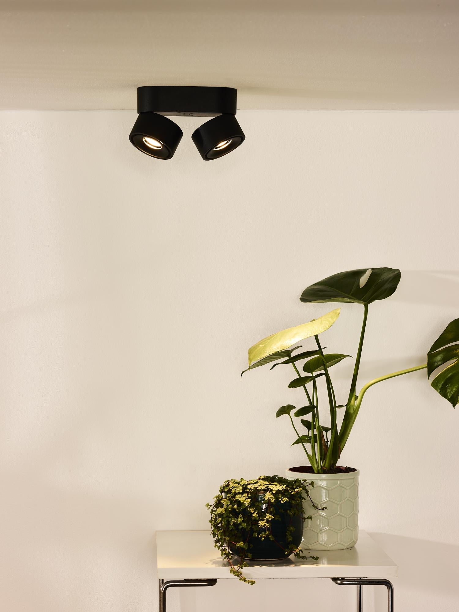 YUMIKO - Plafondspot - LED Dimb. - 2x10W 2700K - Zwart