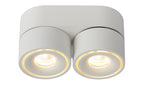 YUMIKO - Plafondspot - Ø 7,8 cm - LED Dimb. - 2x10W 2700K - Wit