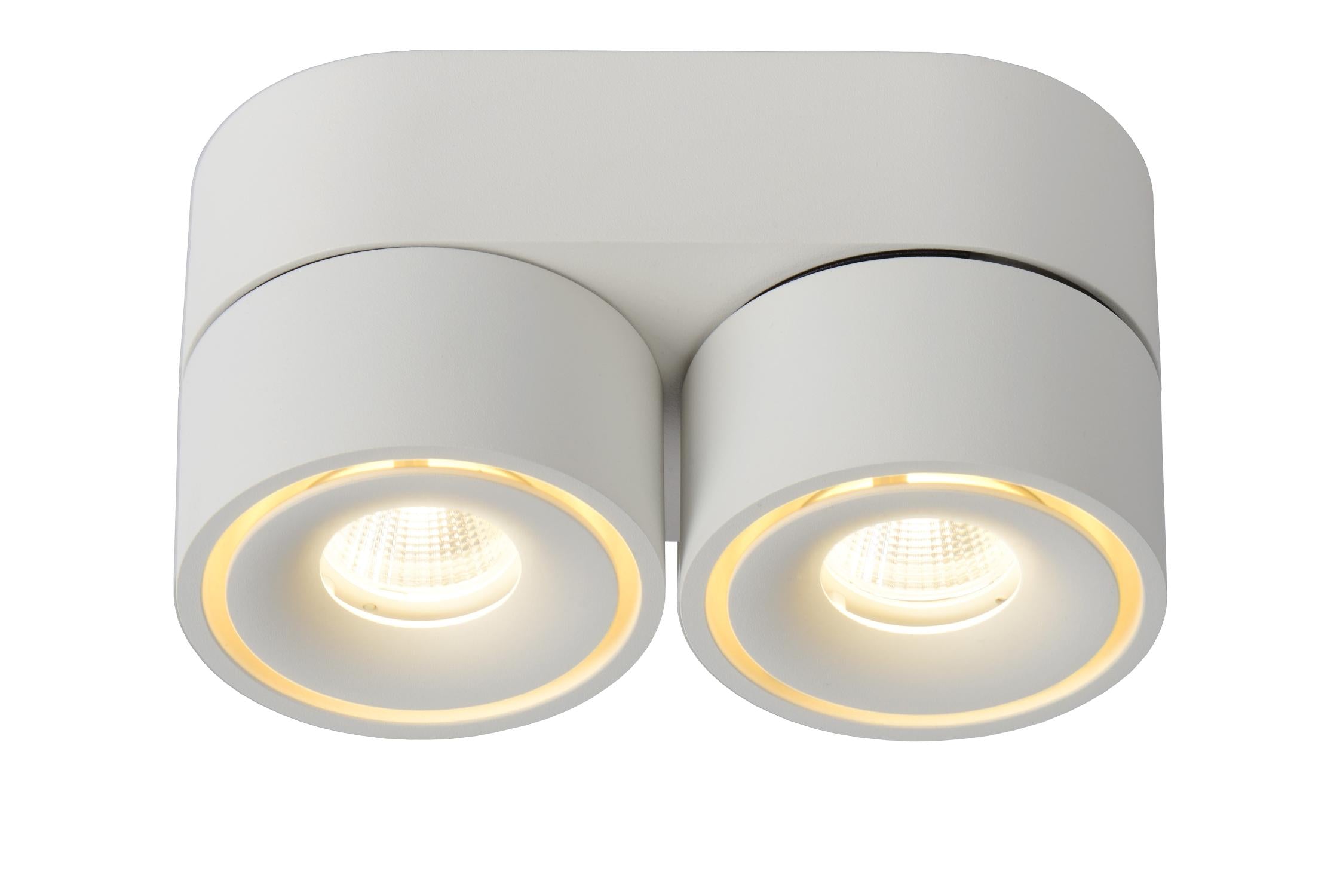 YUMIKO - Plafondspot - Ø 7,8 cm - LED Dimb. - 2x10W 2700K - Wit
