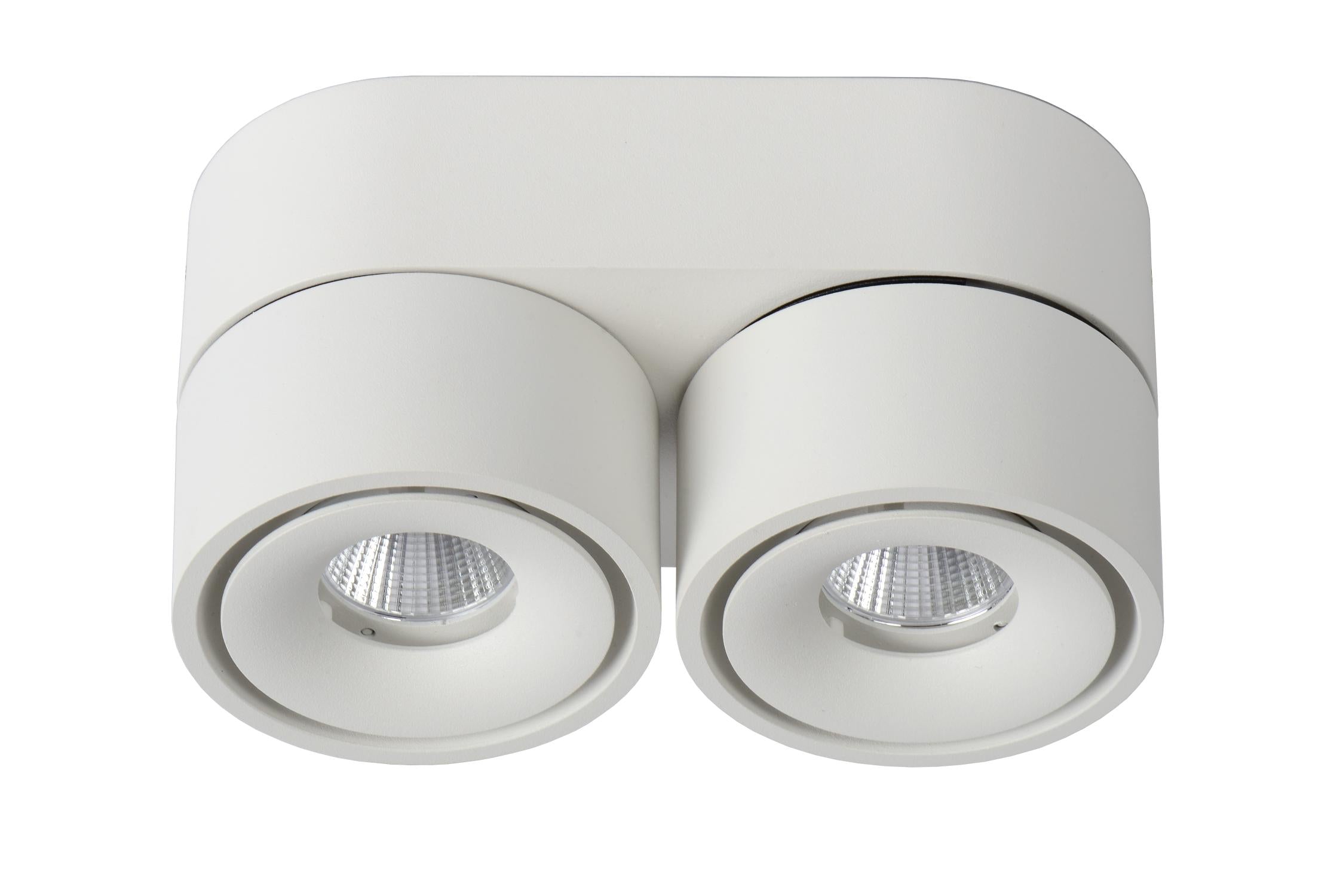 YUMIKO - Plafondspot - Ø 7,8 cm - LED Dimb. - 2x10W 2700K - Wit