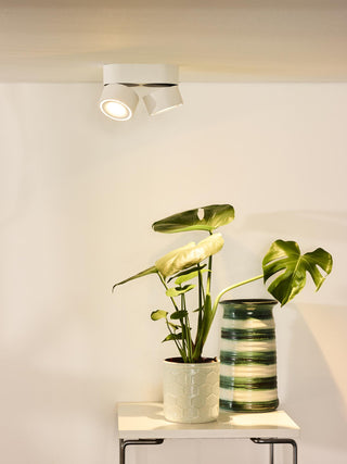 YUMIKO - Plafondspot - Ø 7,8 cm - LED Dimb. - 2x10W 2700K - Wit