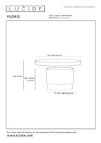 FLORIS - Plafondspot - Ø 10 cm - 1xGU10 - Zwart