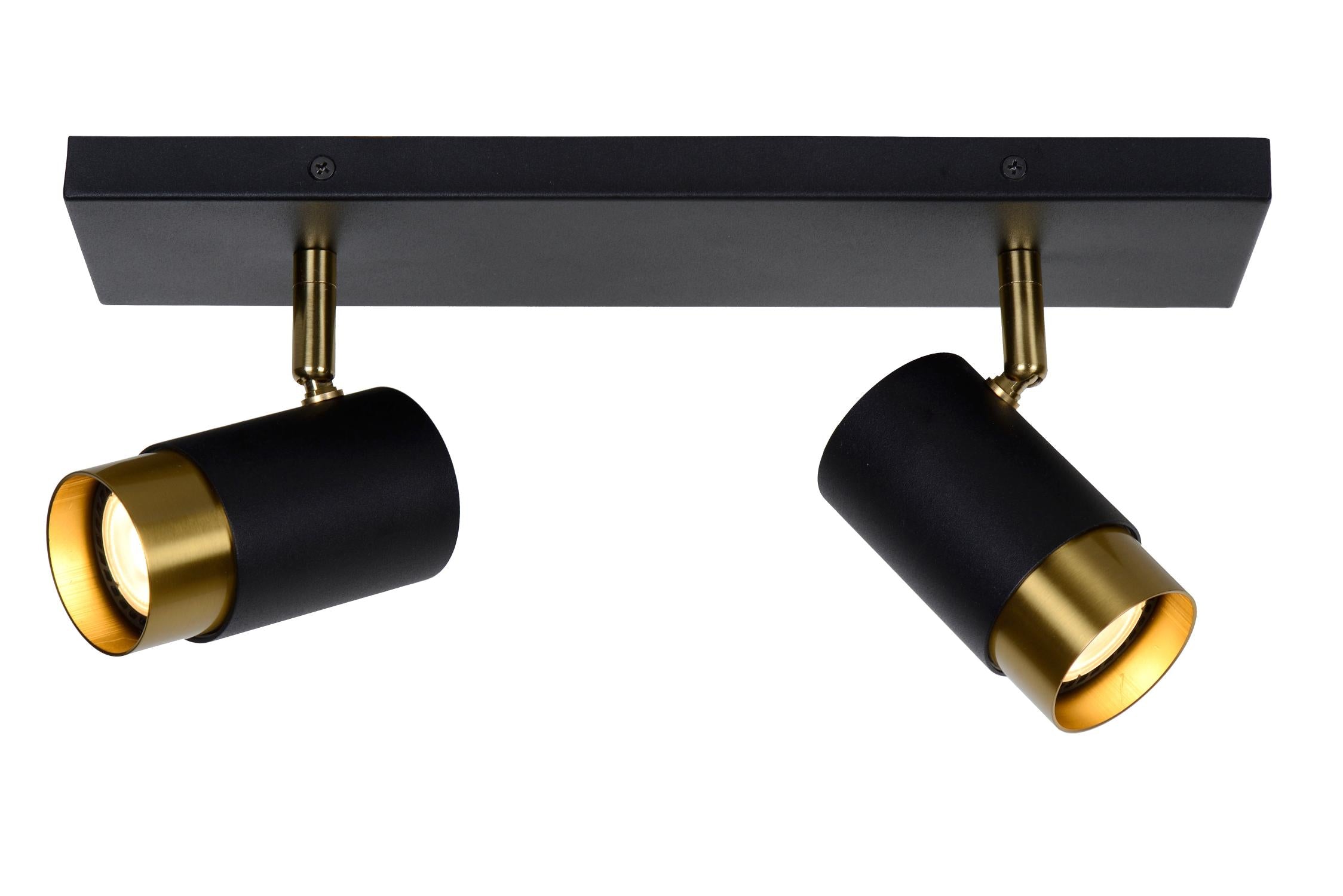 FLORIS - Spot plafonnier - 2xGU10 - Noir