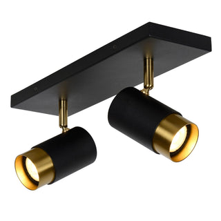 FLORIS - Spot plafonnier - 2xGU10 - Noir