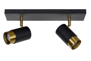 FLORIS - Spot plafonnier - 2xGU10 - Noir
