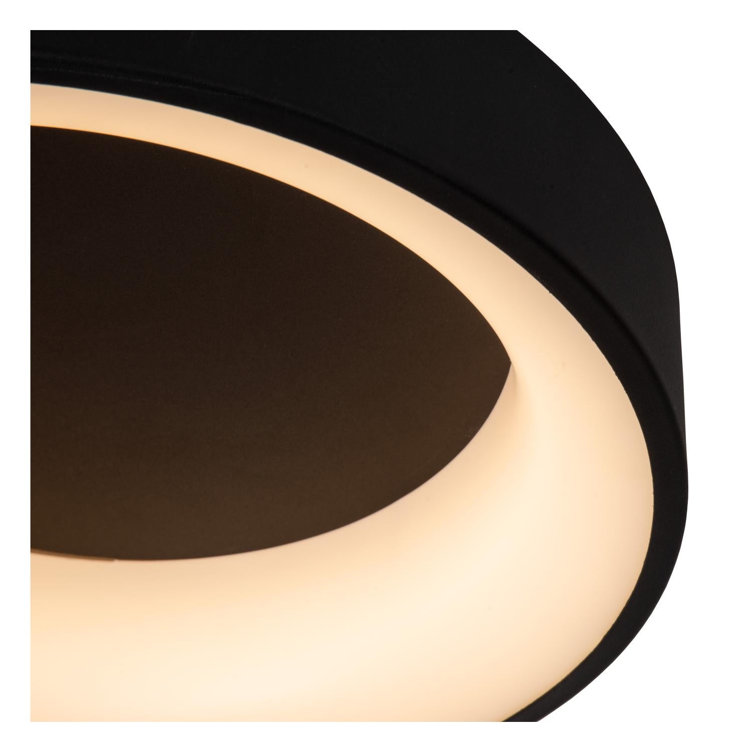 MIRAGE - Plafonnier - Ø 38 cm - LED Var. - 1x22W 2700K - Noir