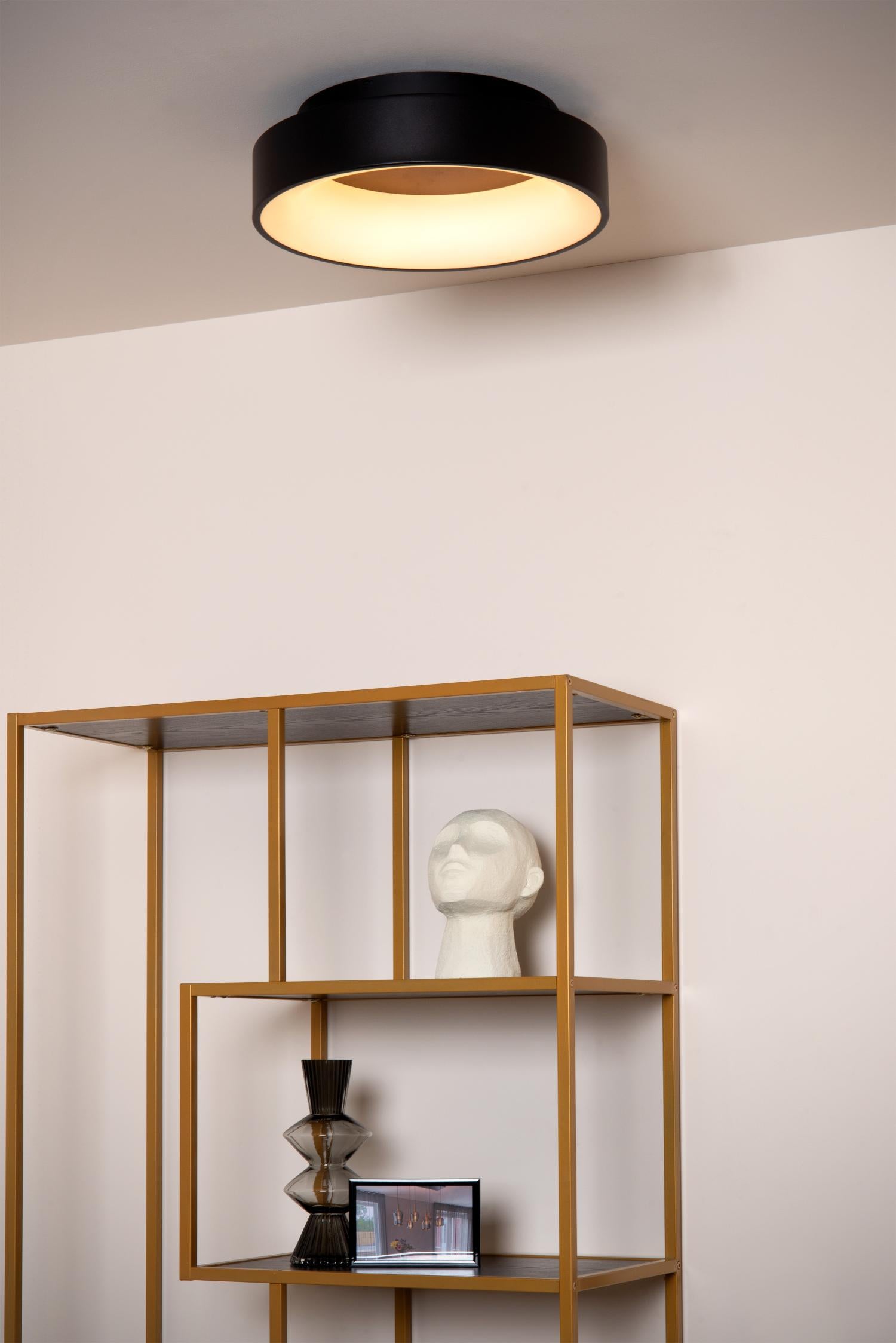 MIRAGE - Plafonnier - Ø 38 cm - LED Var. - 1x22W 2700K - Noir