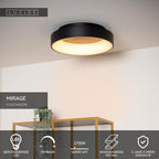 MIRAGE - Plafonnière - Ø 45 cm - LED Dimb. - 1x33W 2700K - Zwart