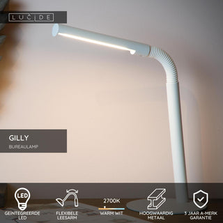 GILLY - Lampe de bureau - LED - 1x5W 2700K - Blanc