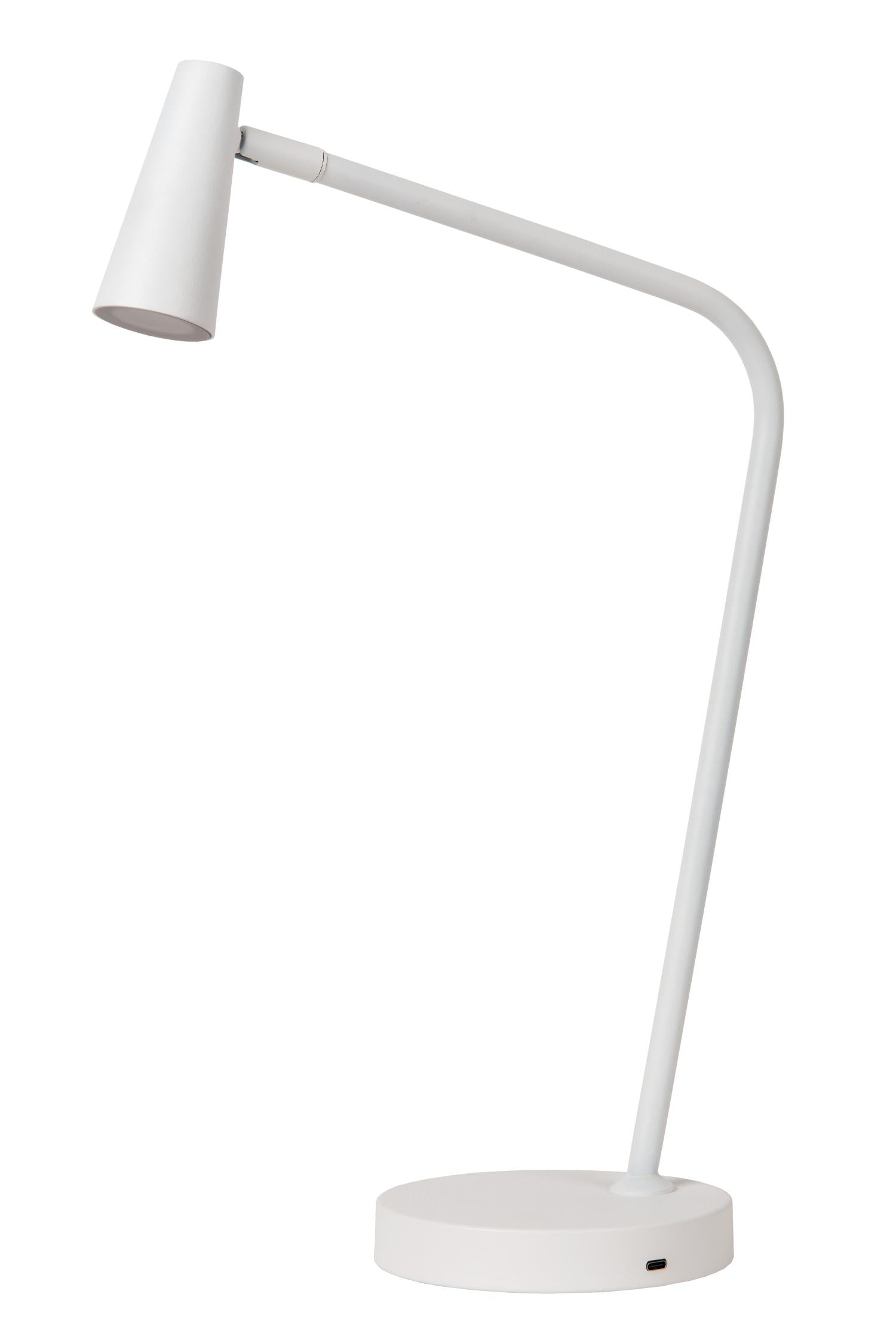 STIRLING - Rechargeable desk lamp - Battery - LED 3 StepDim - 1x3W 2700K - White
