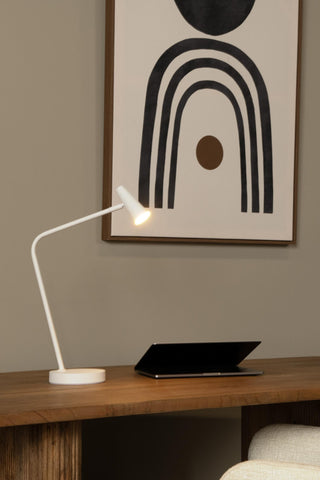 STIRLING - Rechargeable desk lamp - Battery - LED 3 StepDim - 1x3W 2700K - White