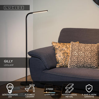 GILLY - Reading lamp - LED - 1x6W 2700K - Black