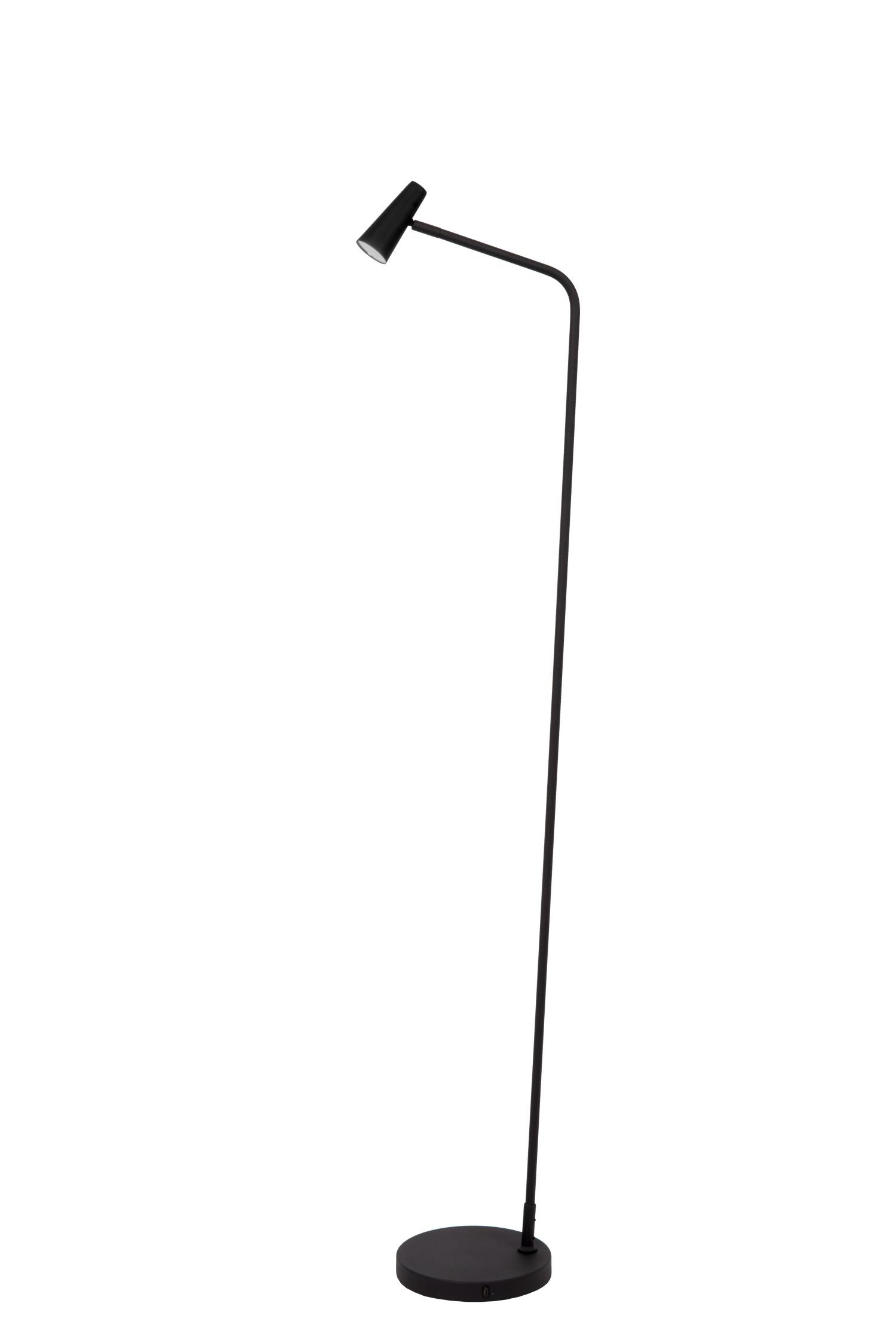 STIRLING - Rechargeable floor lamp - Battery - LED 3 StepDim - 1x3W 2700K - Black