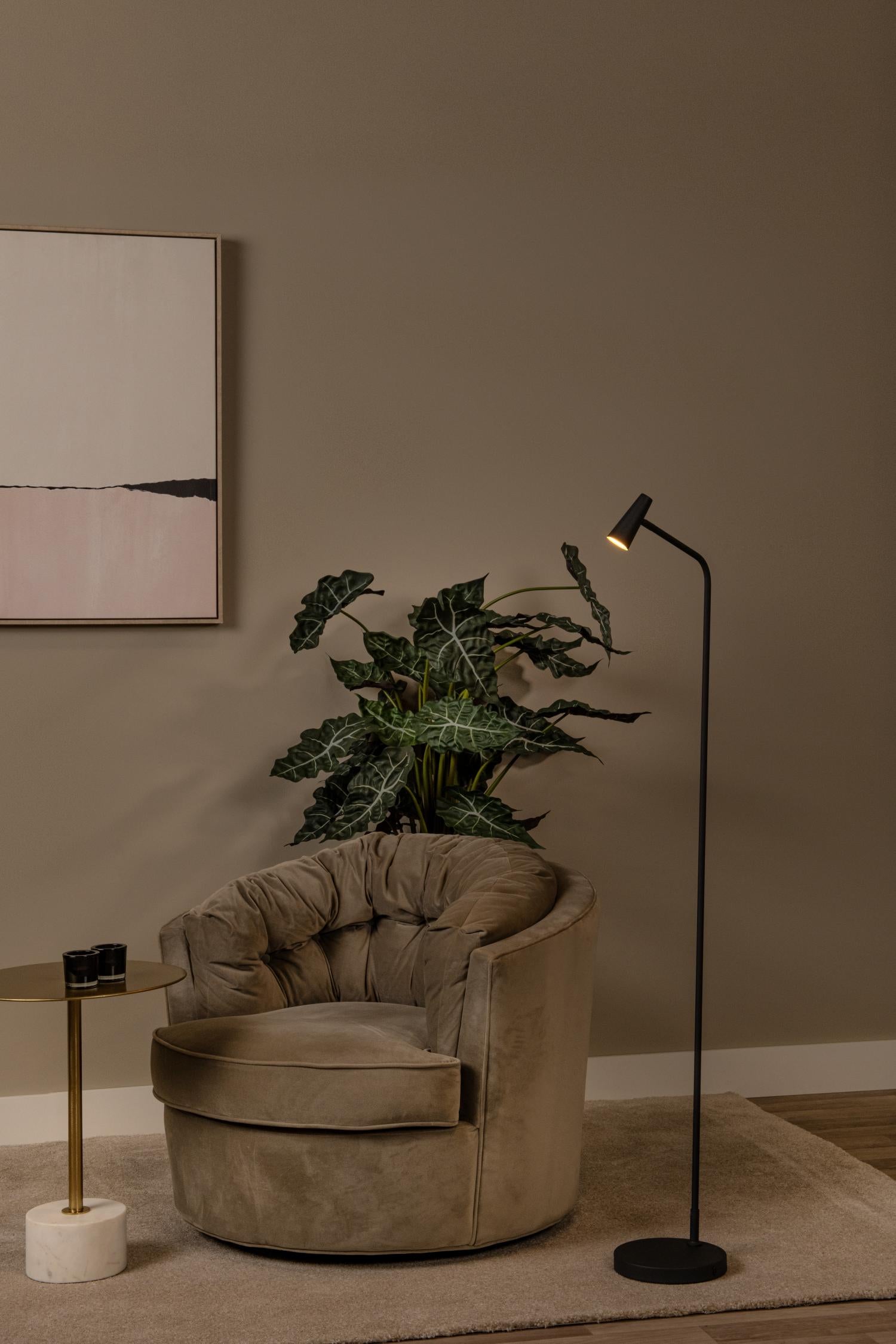 STIRLING - Rechargeable floor lamp - Battery - LED 3 StepDim - 1x3W 2700K - Black