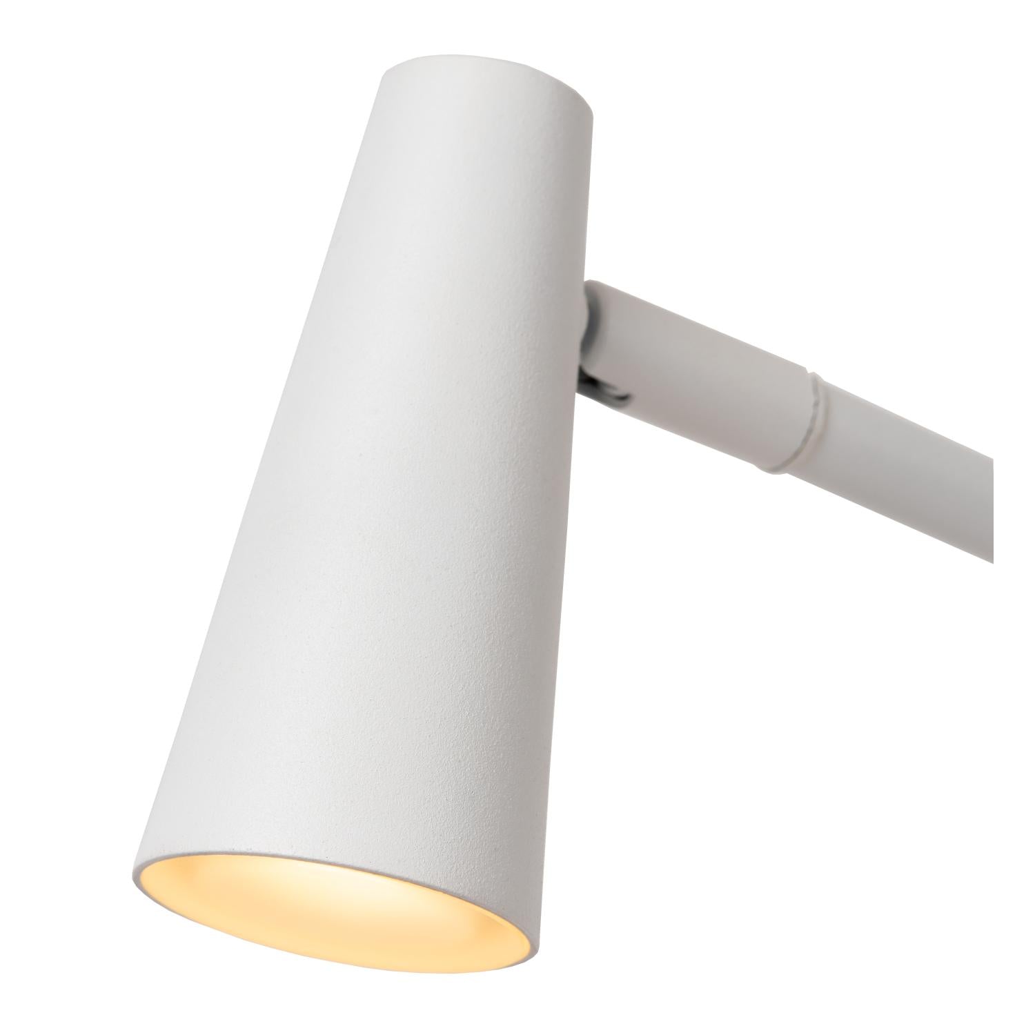 STIRLING - Lampadaire rechargeable - Batterie/Pile - LED 3 StepDim - 1x3W 2700K - Blanc
