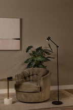 TIPIK - Oplaadbare Vloerlamp - Accu/Batterij - LED 3 StepDim - 1x3W 2700K - Zwart