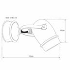 Wandlamp buiten Micro ON Round Base, brons