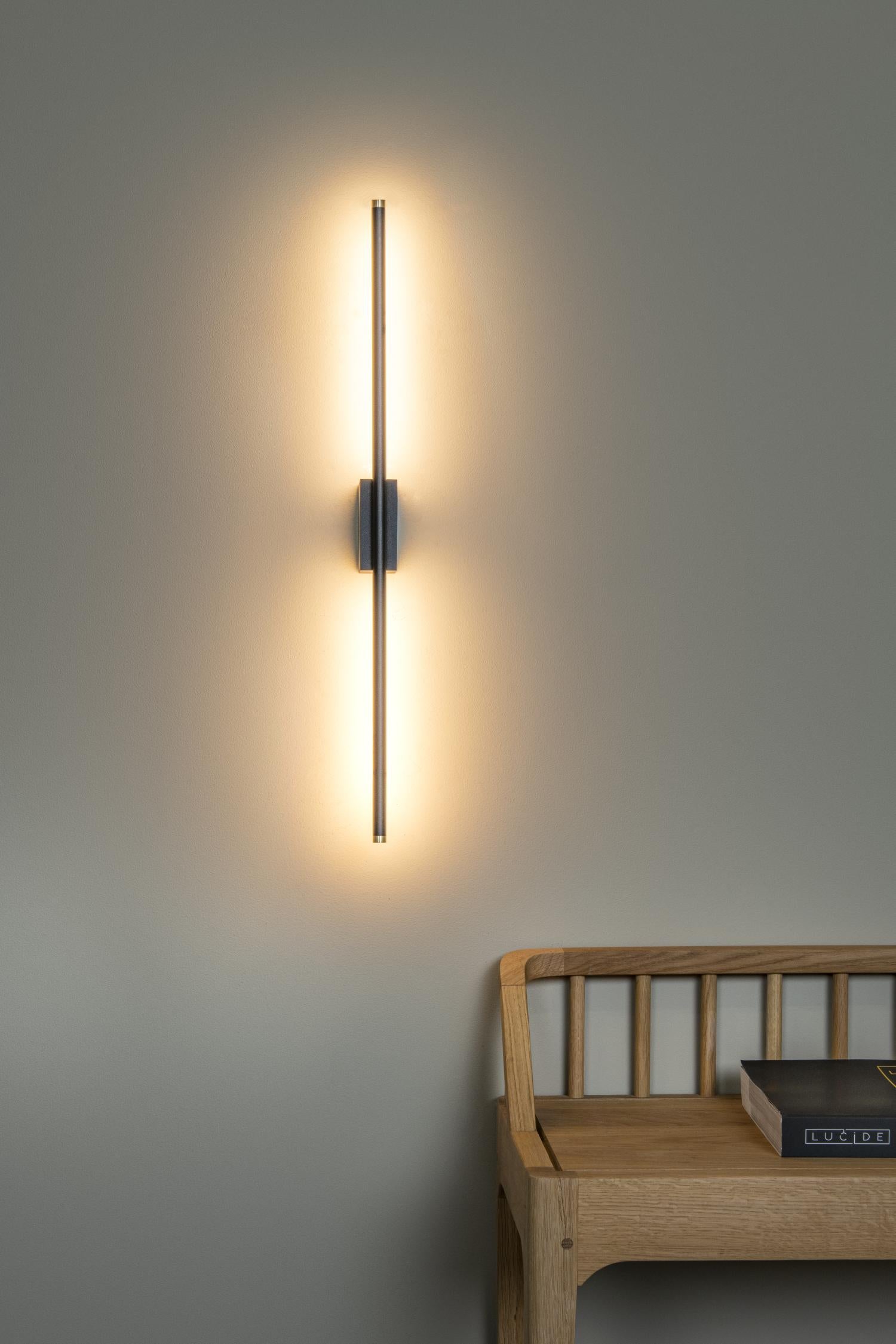 MARNIK - Wandlamp - LED Dimb. - CCT - 1x13W 2700K/4000K - Handbewegingssensor - Zwart