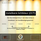 MARNIK - Applique murale - LED Dimmable - CCT - 1x13W 2700K/4000K - Capteur gestuel - Noir