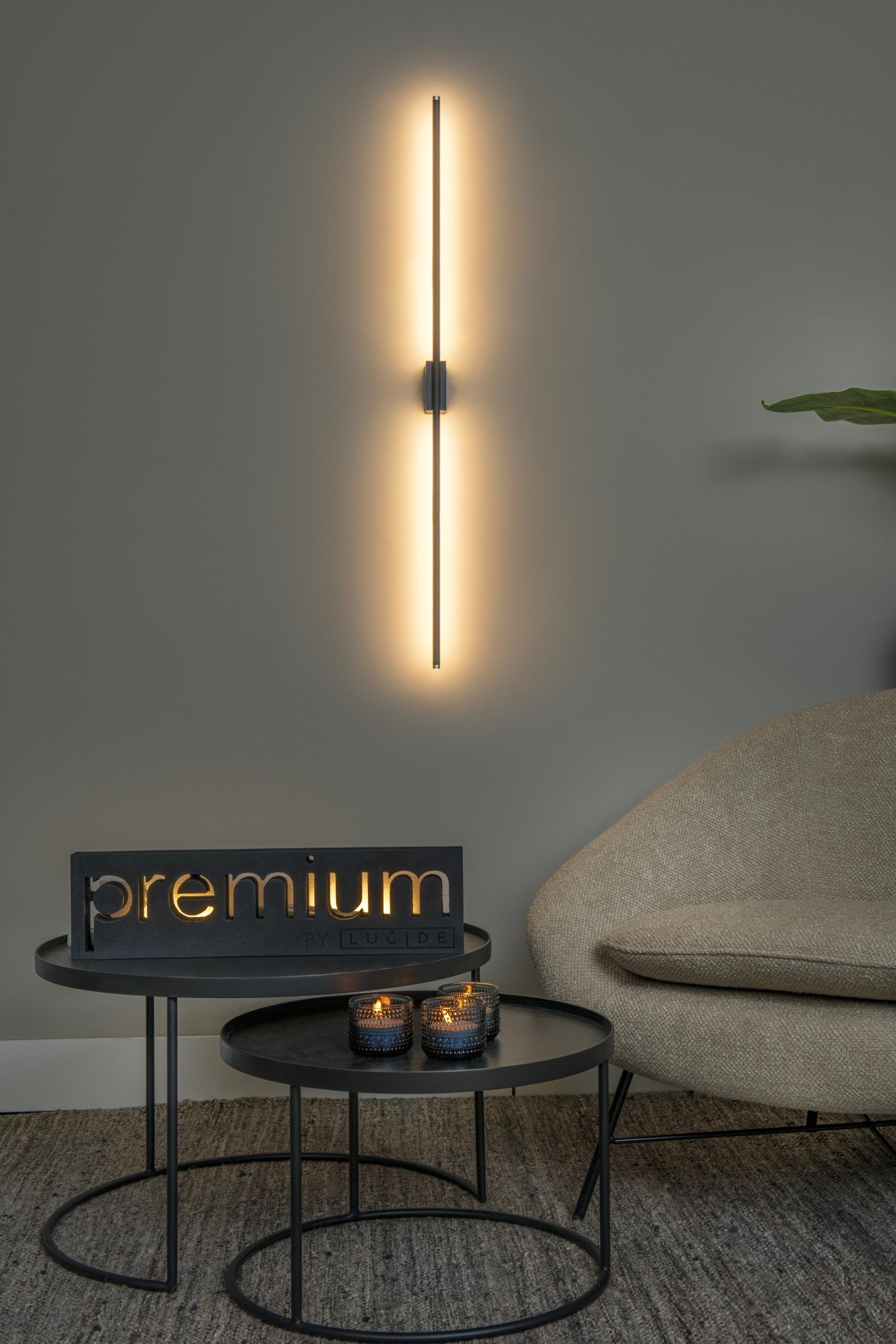 MARNIK - Wandlamp - LED Dimb. - CCT - 1x18W 2700K/4000K - Handbewegingssensor - Zwart