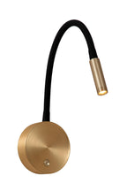 ASJA - Oplaadbare Wandspot / Wandlamp - Accu/Batterij - LED 3 StepDim - 1x3W 2700K - Mat Goud / Messing