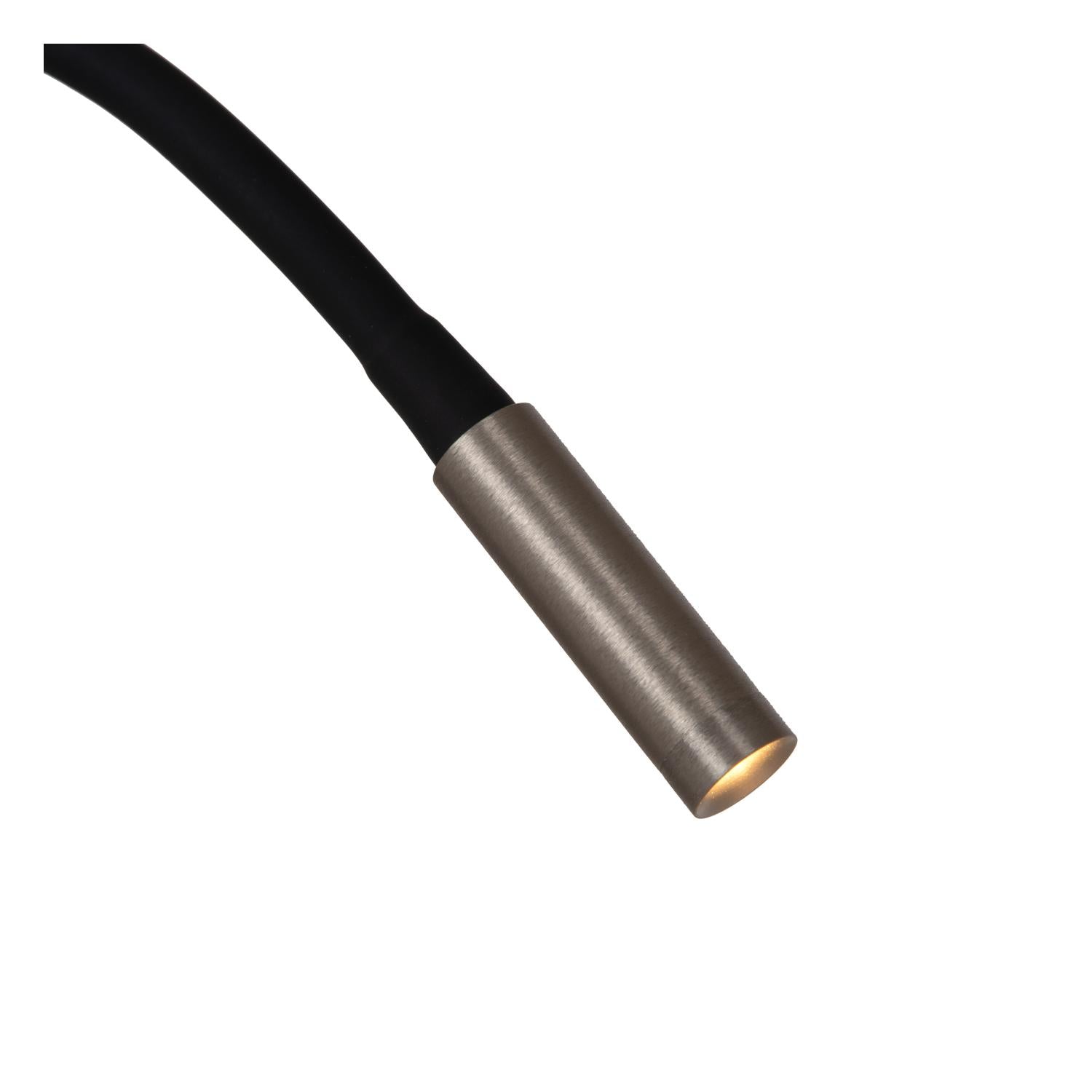 ASJA - Oplaadbare Wandspot / Wandlamp - Accu/Batterij - LED 3 StepDim - 1x3W 2700K - Grijs ijzer