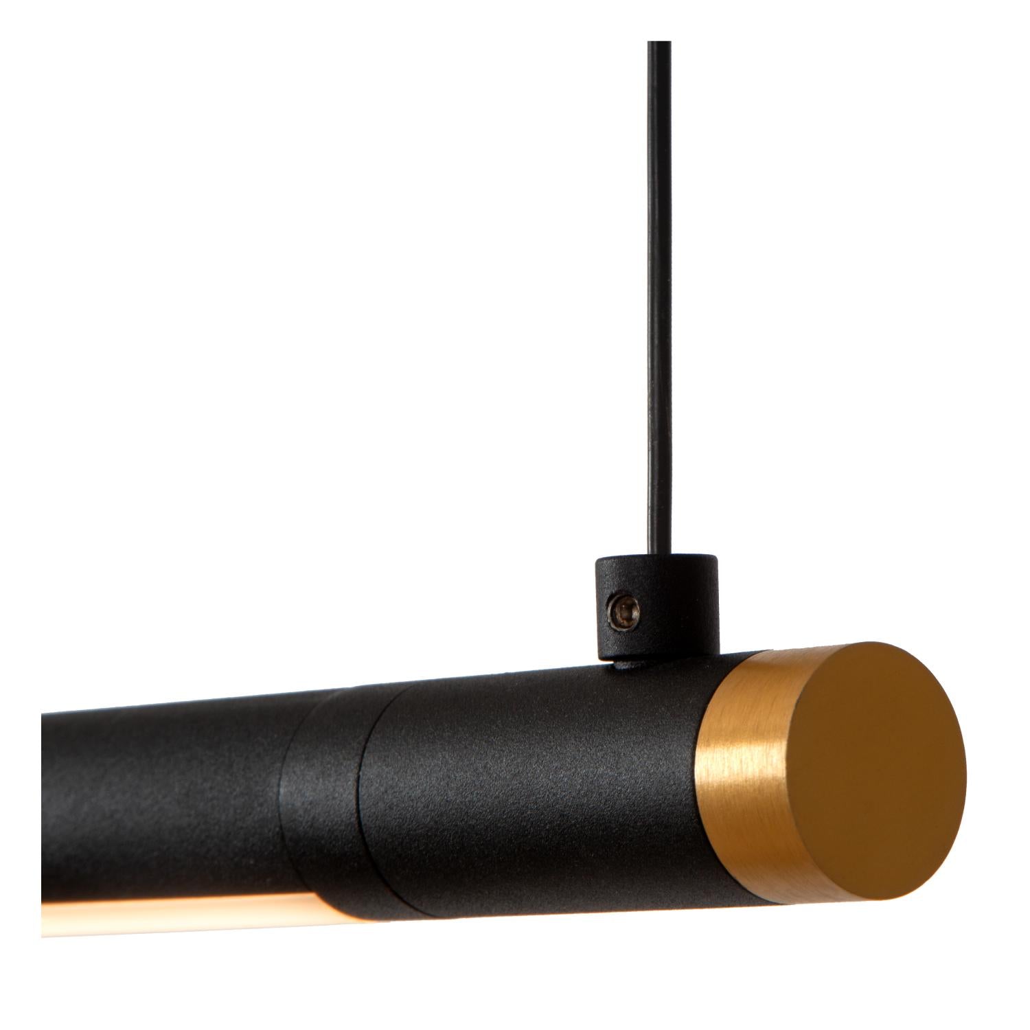 MARNIK - Pendant light - Ø 2,5 cm - LED Dimmable - CCT - 1x22W 2700K/4000K - Hand motion sensor - Black