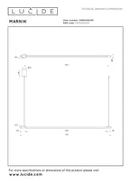 MARNIK - Pendant light - Ø 2,5 cm - LED Dimmable - CCT - 1x22W 2700K/4000K - Hand motion sensor - Black