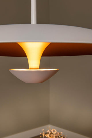 KENNETH - Pendant light - Ø 40 cm - LED Dimmable - 1x12W 2700K - White