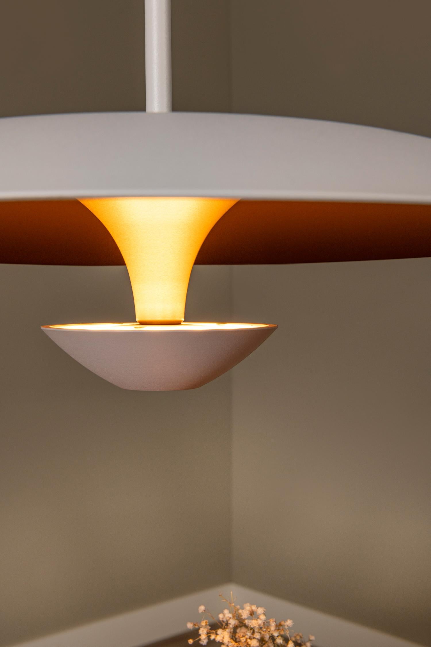 KENNETH - Pendant light - Ø 40 cm - LED Dimmable - 1x12W 2700K - White