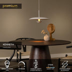 KENNETH - Pendant light - Ø 40 cm - LED Dimmable - 1x12W 2700K - White