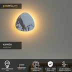 KAMIEN - Wall light - LED - 1x6W 2700K - White