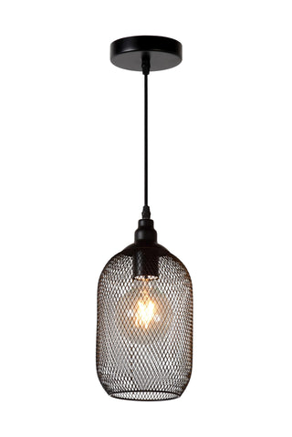MESH - Hanglamp - Ø 15 cm - 1xE27 - Zwart