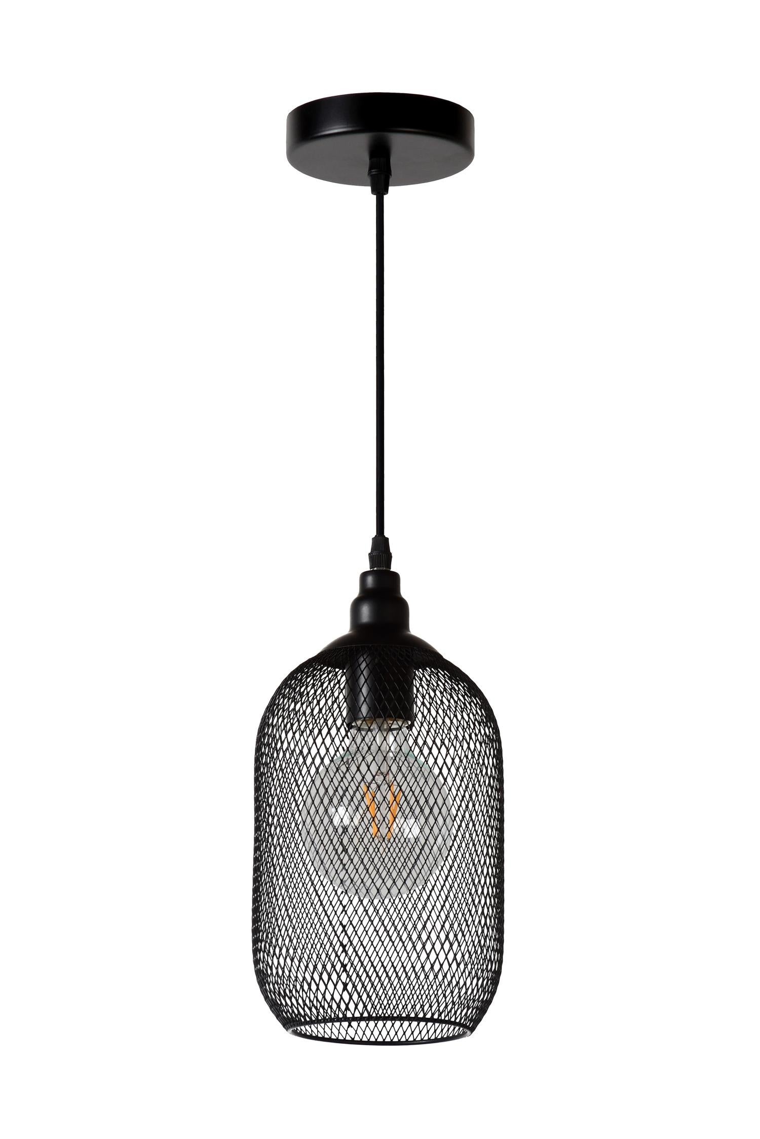 MESH - Hanglamp - Ø 15 cm - 1xE27 - Zwart