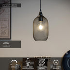MESH - Hanglamp - Ø 15 cm - 1xE27 - Zwart