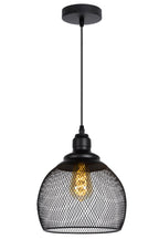 MESH - Hanglamp - Ø 22 cm - 1xE27 - Zwart