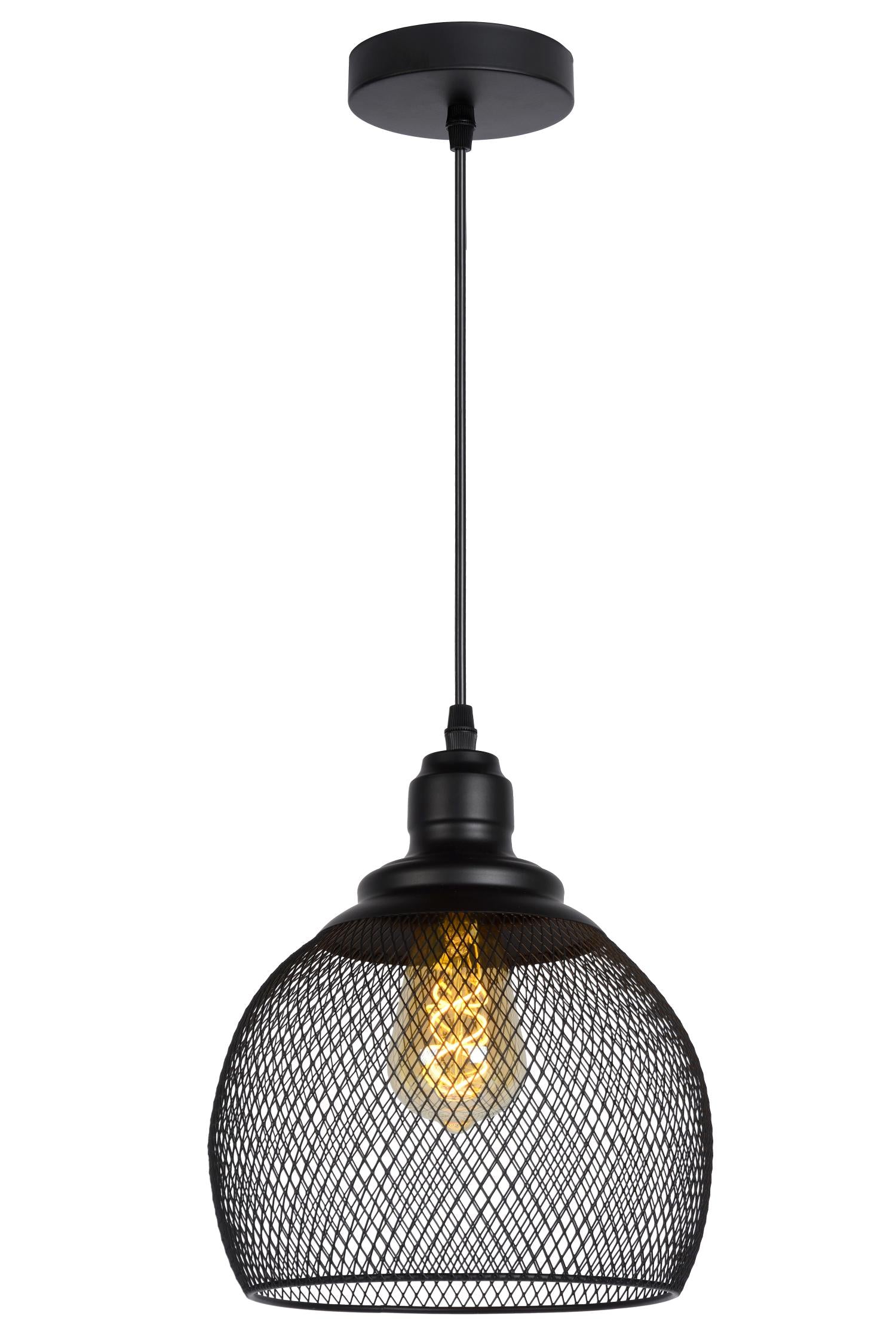 MESH - Hanglamp - Ø 22 cm - 1xE27 - Zwart
