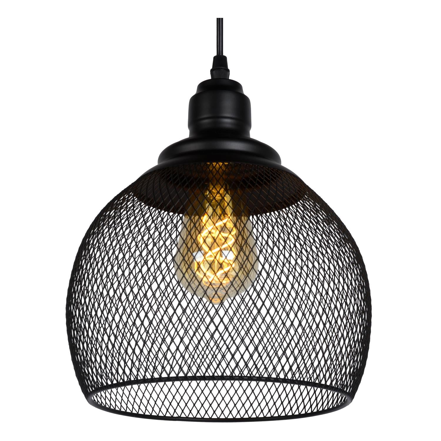 MESH - Hanglamp - Ø 22 cm - 1xE27 - Zwart