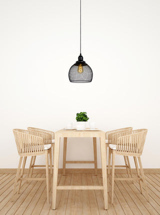 MESH - Hanglamp - Ø 22 cm - 1xE27 - Zwart