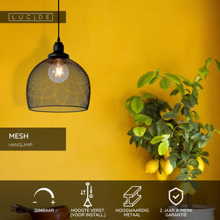 MESH - Hanglamp - Ø 28 cm - 1xE27 - Zwart